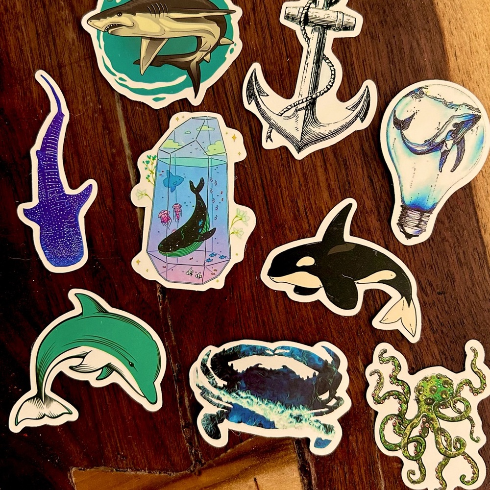 Two sets Marine Life stickers